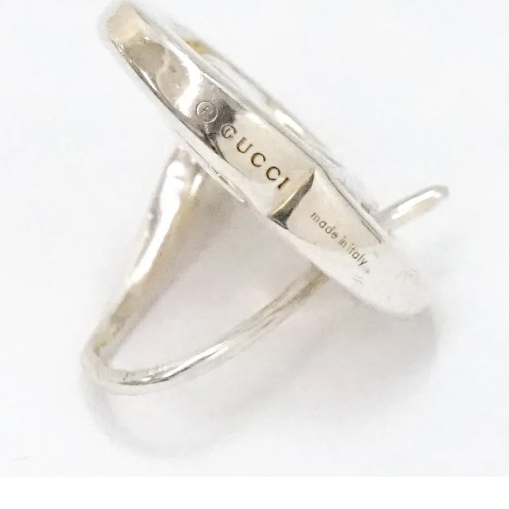 GUCCI Italian Luxury Earrings 925 Sterling Silver - Picture 6 of 9